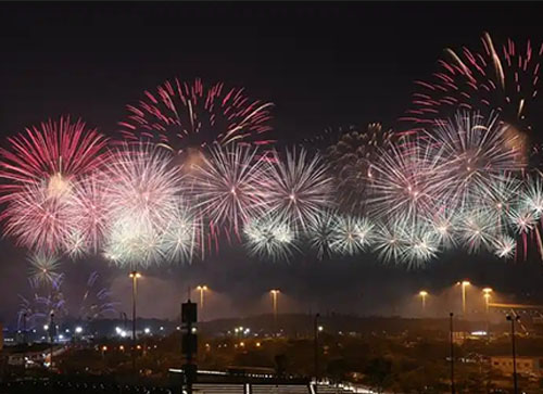 固镇县焰火晚会